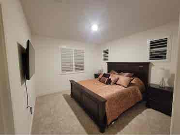 Modern room with private bathroom