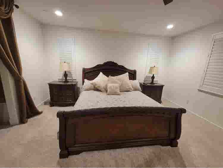 Modern room with private bathroom