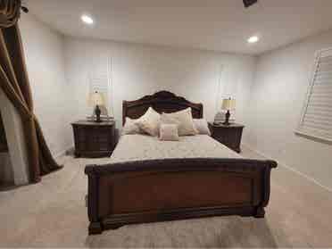 Modern room with private bathroom