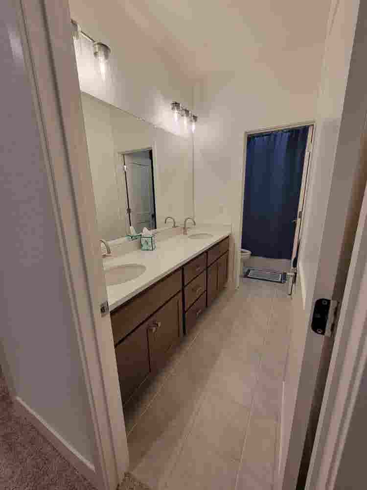Modern room with private bathroom