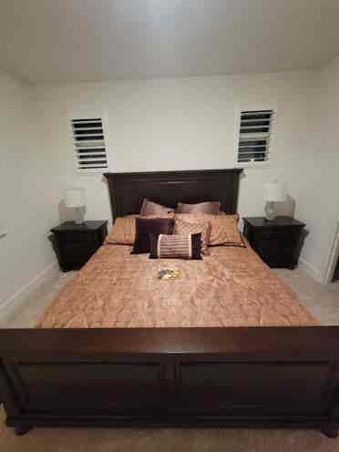 Modern room with private bathroom