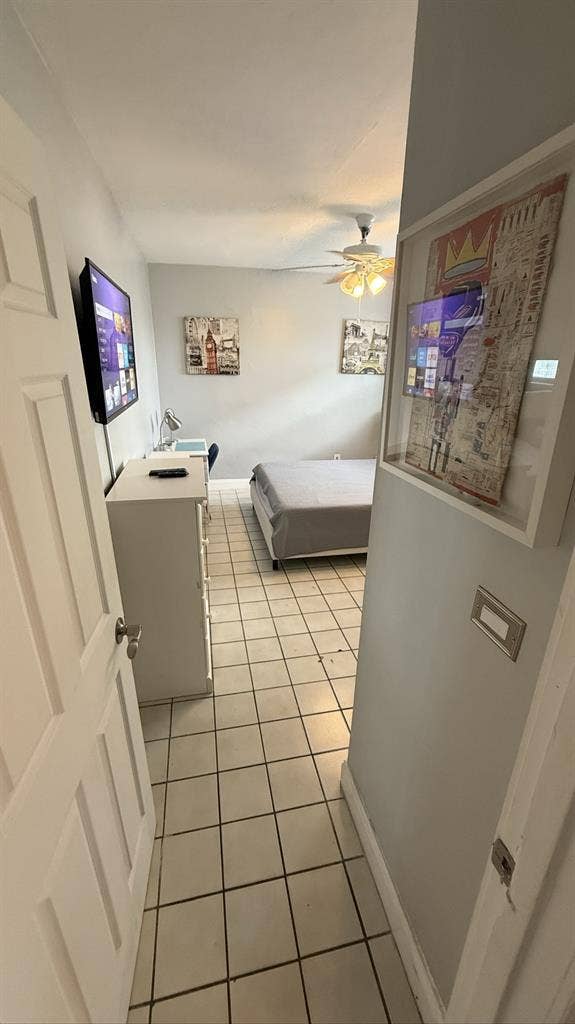 Private furnished room w/bathroom