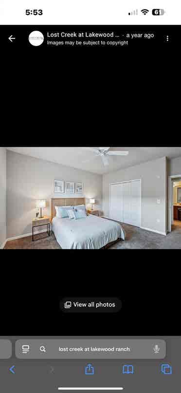 bedroom with own bathroom!