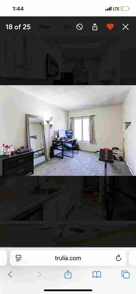 1 bed with full bath