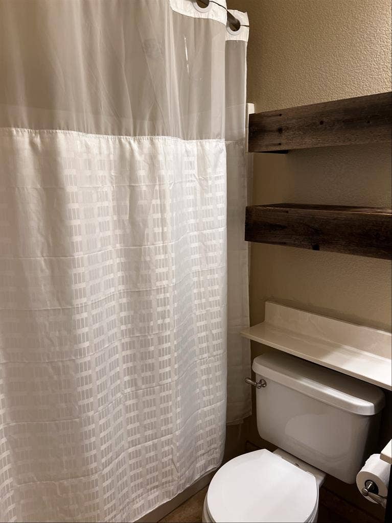 1 Bedroom in house with full bath.