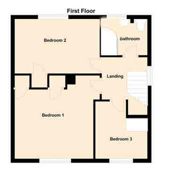 Furnished Room with TV, Table & Bed