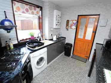 Furnished Room with TV, Table & Bed
