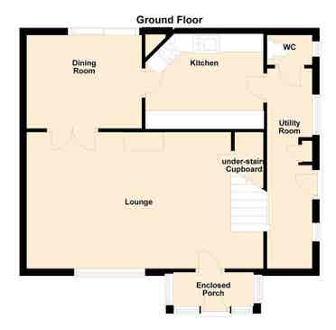 Furnished Room with TV, Table & Bed