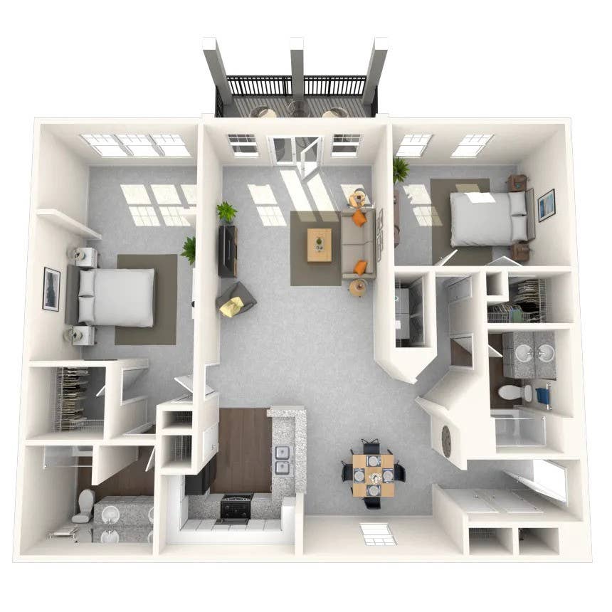 Master Bedroom in Luxury 2b2b (Oct)