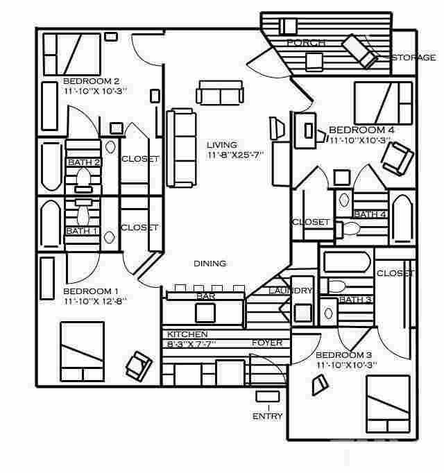4 BR in Raleigh