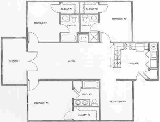 3 BR in Durham