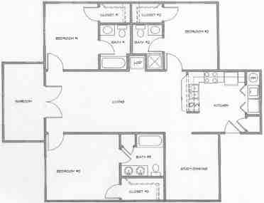 3 BR in Durham