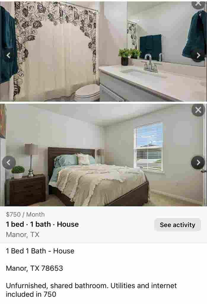 ROOM FOR RENT IN MANOR TX