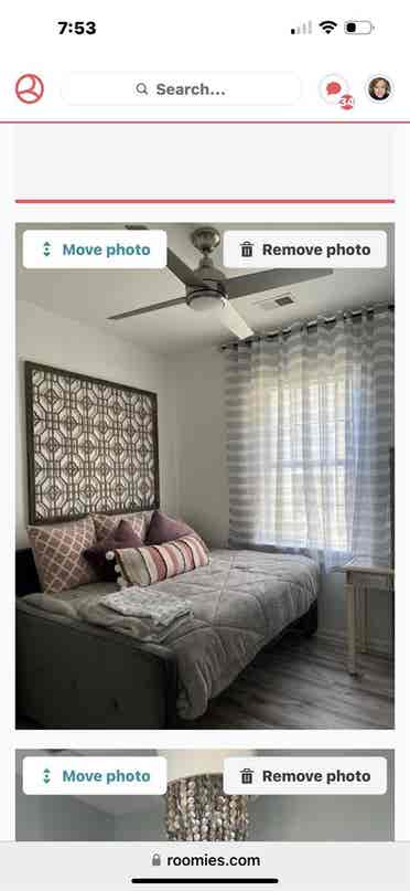Room and den  for rent
