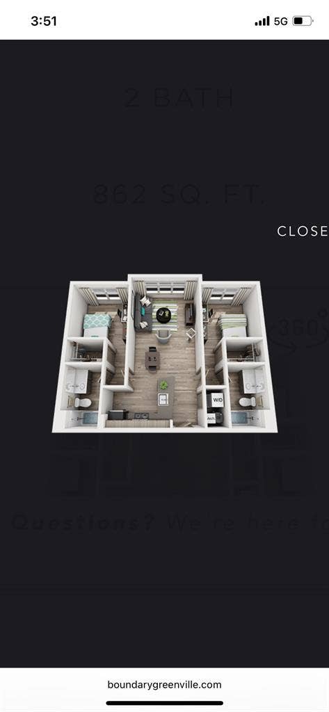 Urgent sublease Boundary west end.