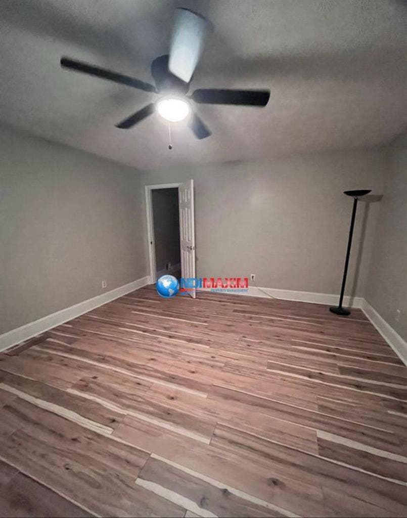 A room with its bathroom