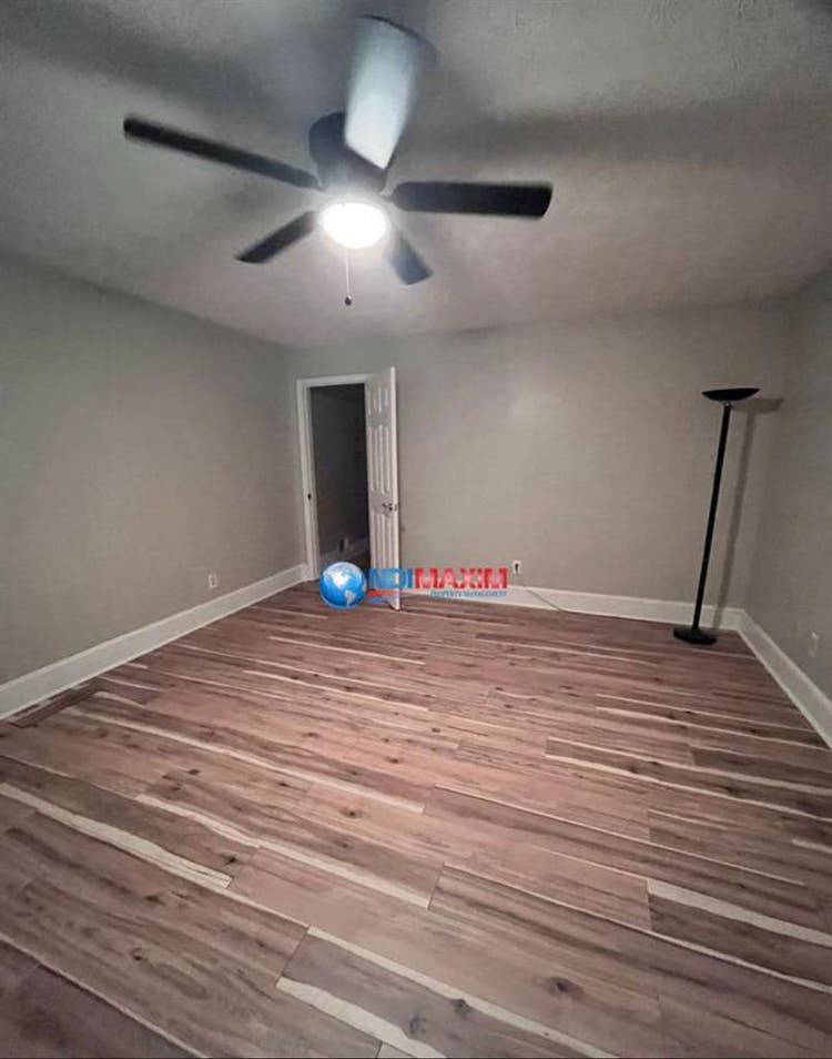 A room with its bathroom