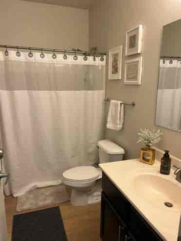 Private bedroom/bathroom available