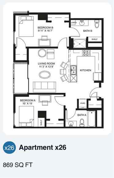 Sublease available spring