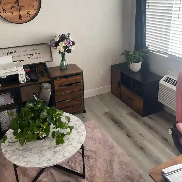 room w full bath + 2 closets