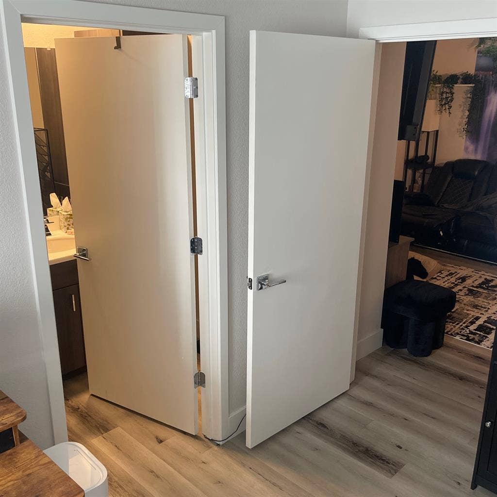 room w full bath + 2 closets