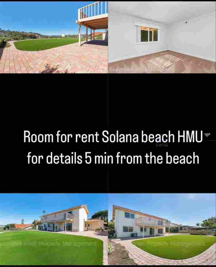 Two rooms for rent in Solana beach