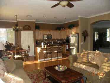 Bedroom and bath in gated community