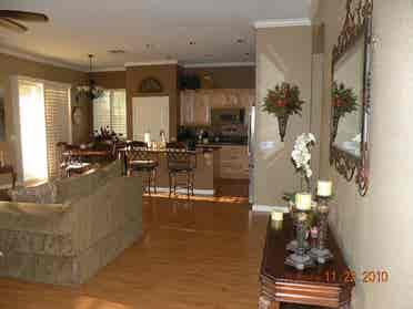 Bedroom and bath in gated community
