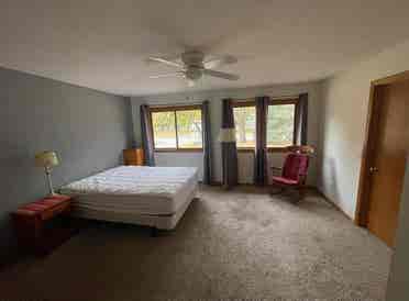 Large bedroom/private bathroom