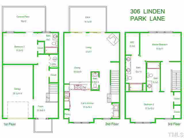 3 BR in Cary