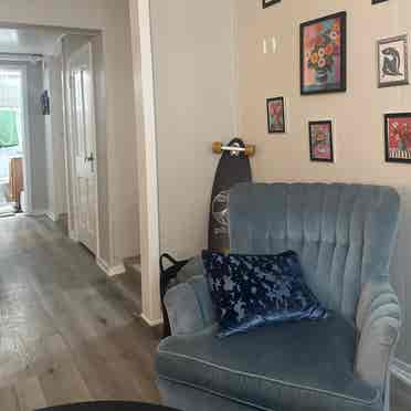 Furnished bedroom downtown