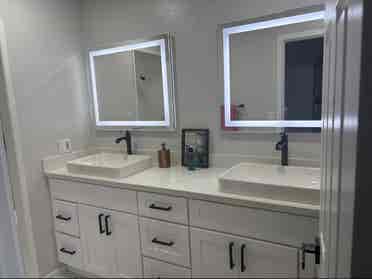 Private Master Bed and bathroomm