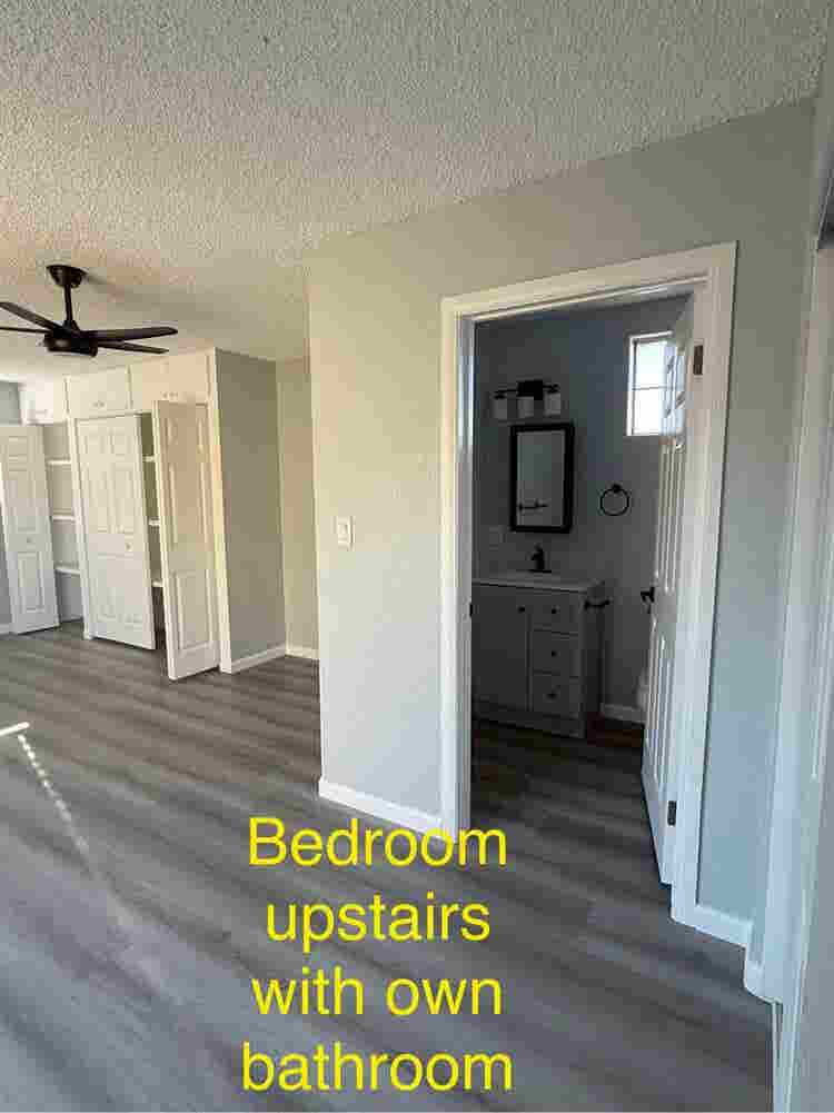 1 bedroom with ensuite bathroom