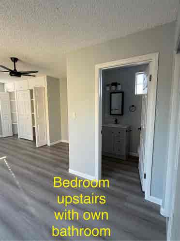1 bedroom with ensuite bathroom