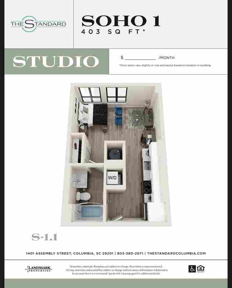 Studio apartment available