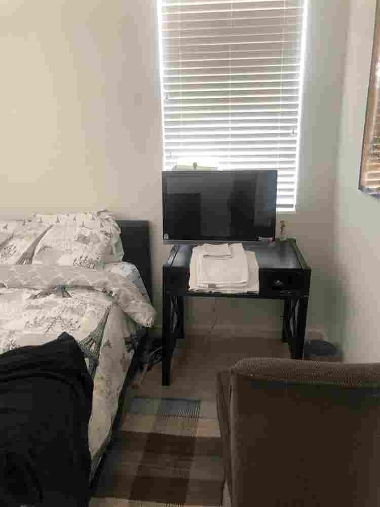 One bedroom fully furnished w/bath