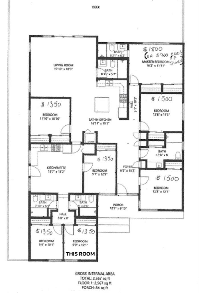 Bedroom near SDSU campus