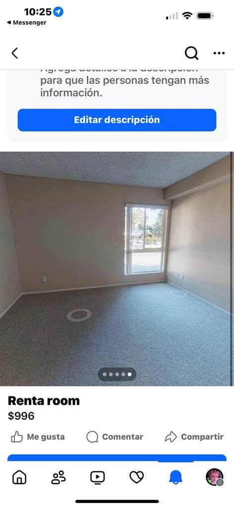 Rent space  room rent