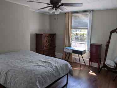 Furnished bedroom in shared house