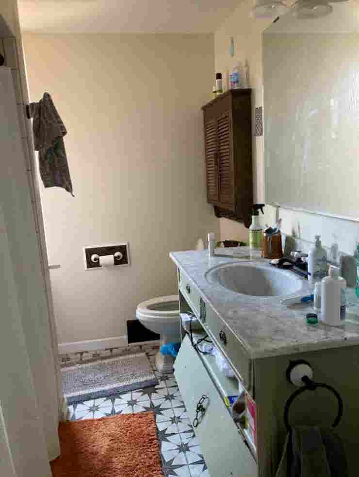Furnished bedroom in shared house
