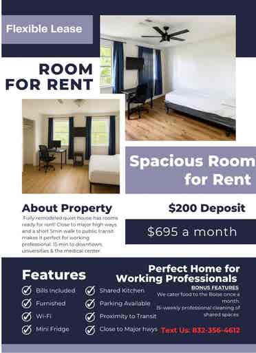 Affordable All-Bills Included Room