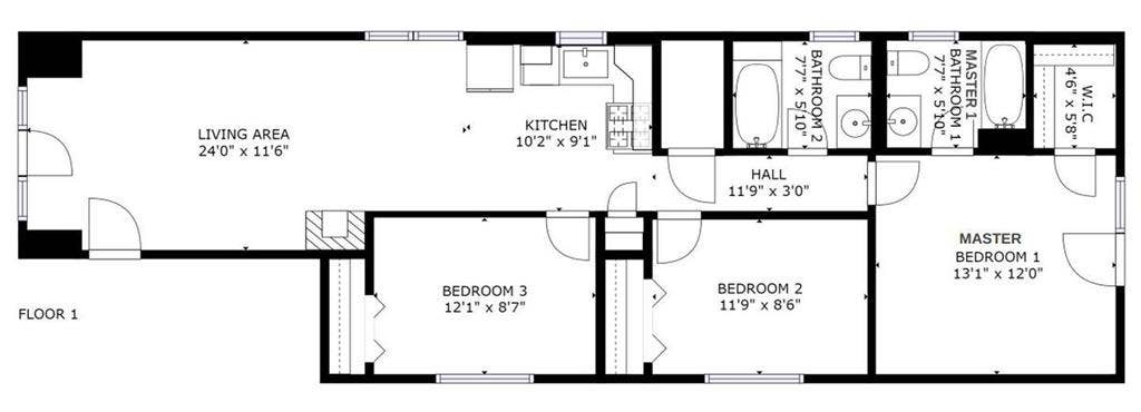 1 BR in Chicago