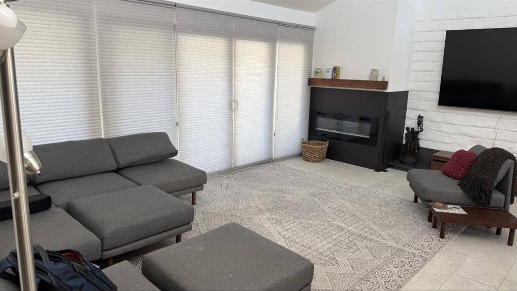 Private furnished bedroom and bath