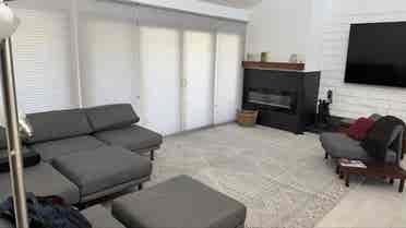 Private furnished bedroom and bath
