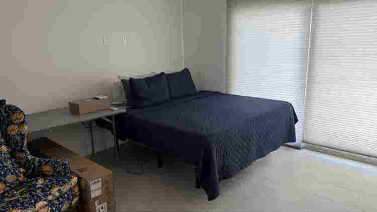 Private furnished bedroom and bath