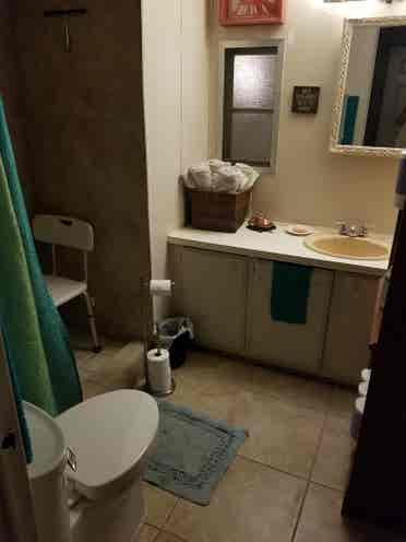 Private bedroom & Bathroom.
