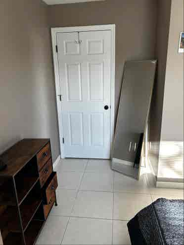 Guest bedroom with guest bathroom