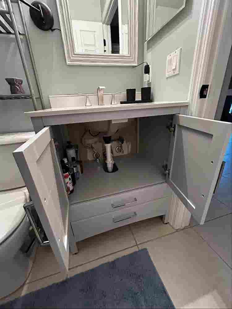 Guest bedroom with guest bathroom