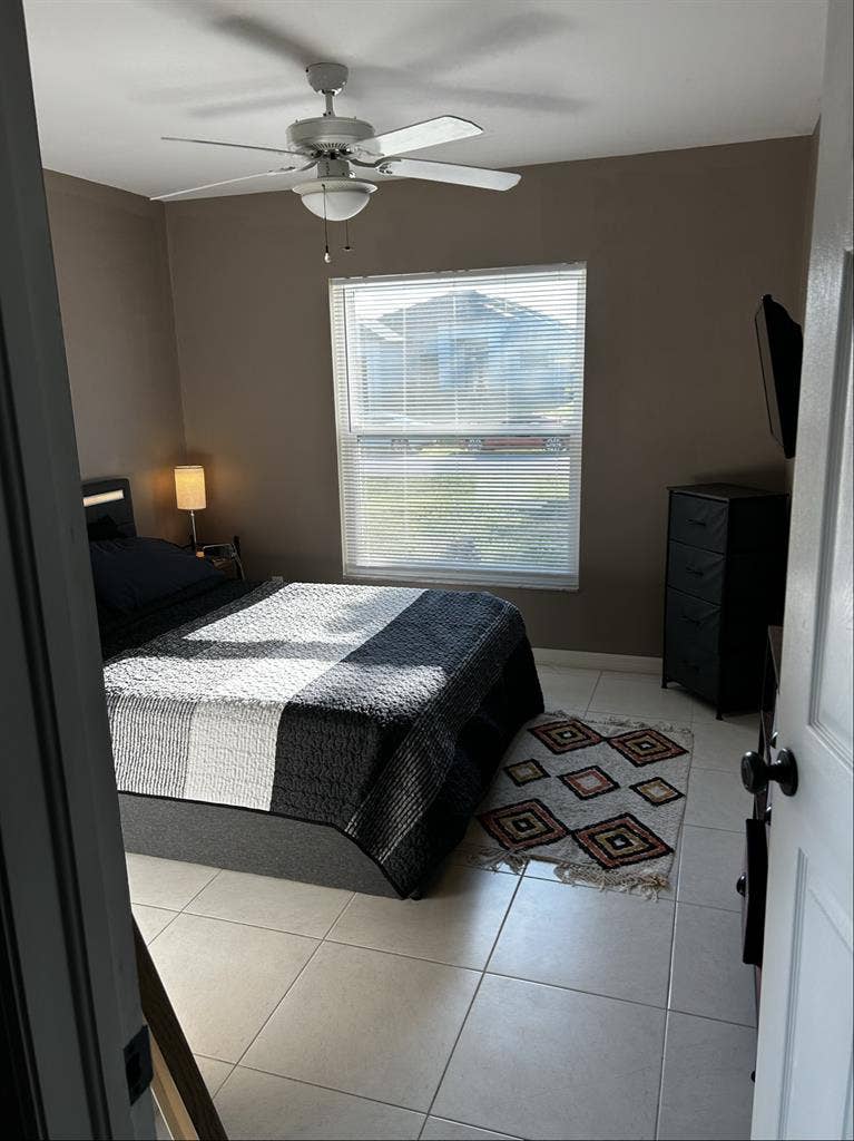 Guest bedroom with guest bathroom