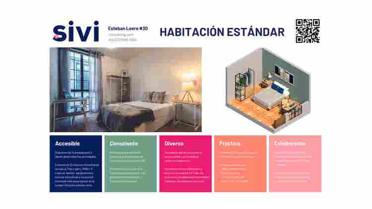 Habitación en Sivi Coliving GDL-MX